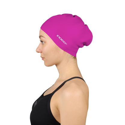 Swimming Cap Silicone for Long Hair INDIGO