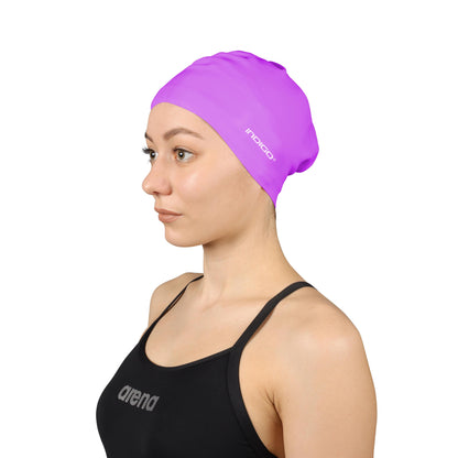 Swimming Cap Silicone for Long Hair INDIGO