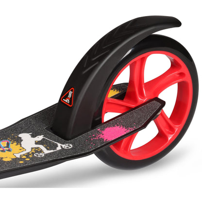 Scooter Foldable Adults Up To 100 Kg GO INDIGO Black-Red