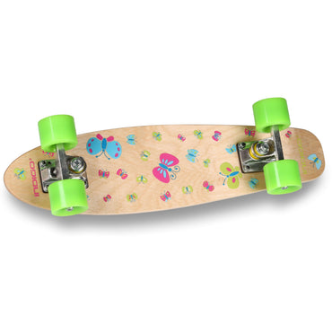 Skateboard En Bois Pour Enfants BUTTERFLY INDIGO 55,88 * 15,24 cm