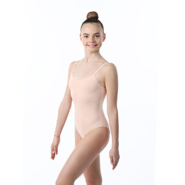 SOLO Beige Cotton Leotard Bodysuit