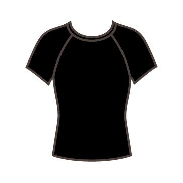 T-shirt Manches Raglan en Coton SOLO Noir