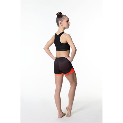 SOLO Double Shorts with Mesh Fabric