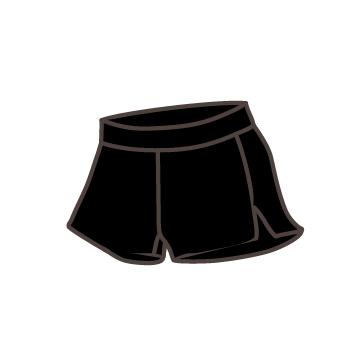 Double Shorts SOLO Black