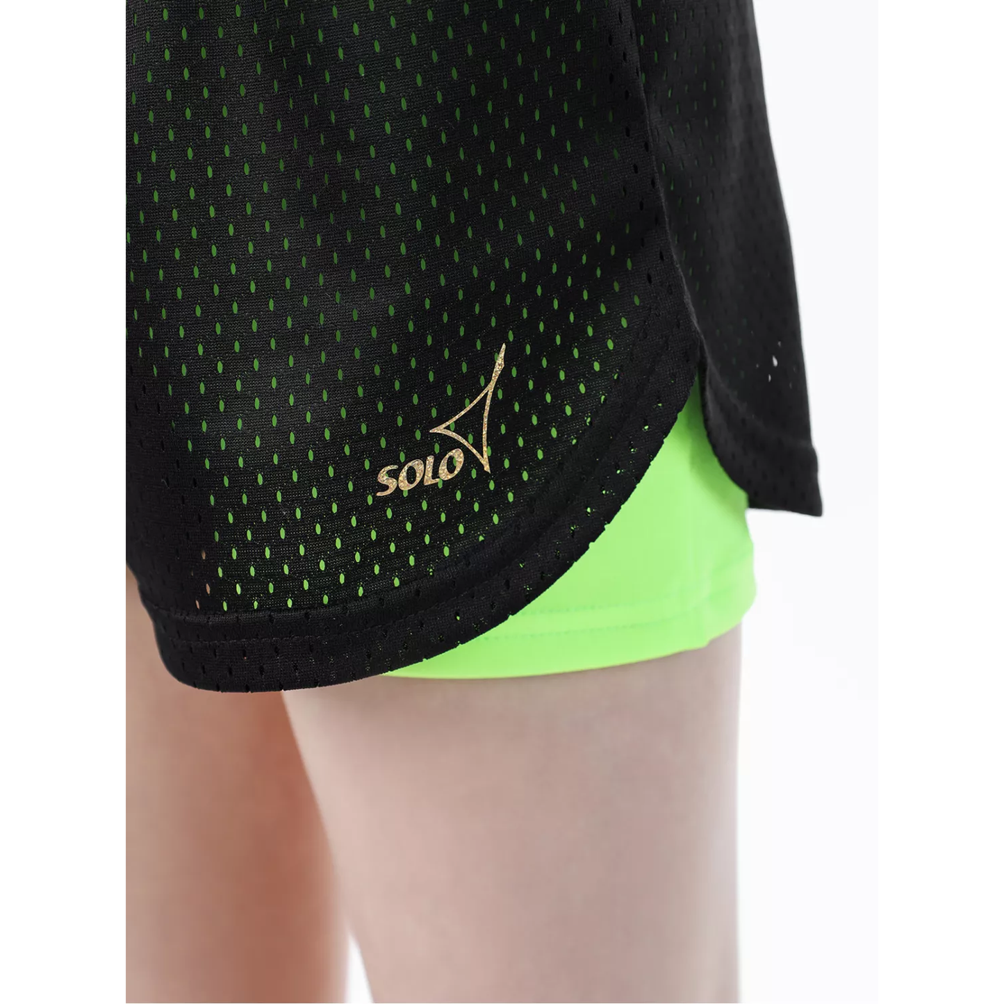 Shorts Dobles con Tela de Malla SOLO