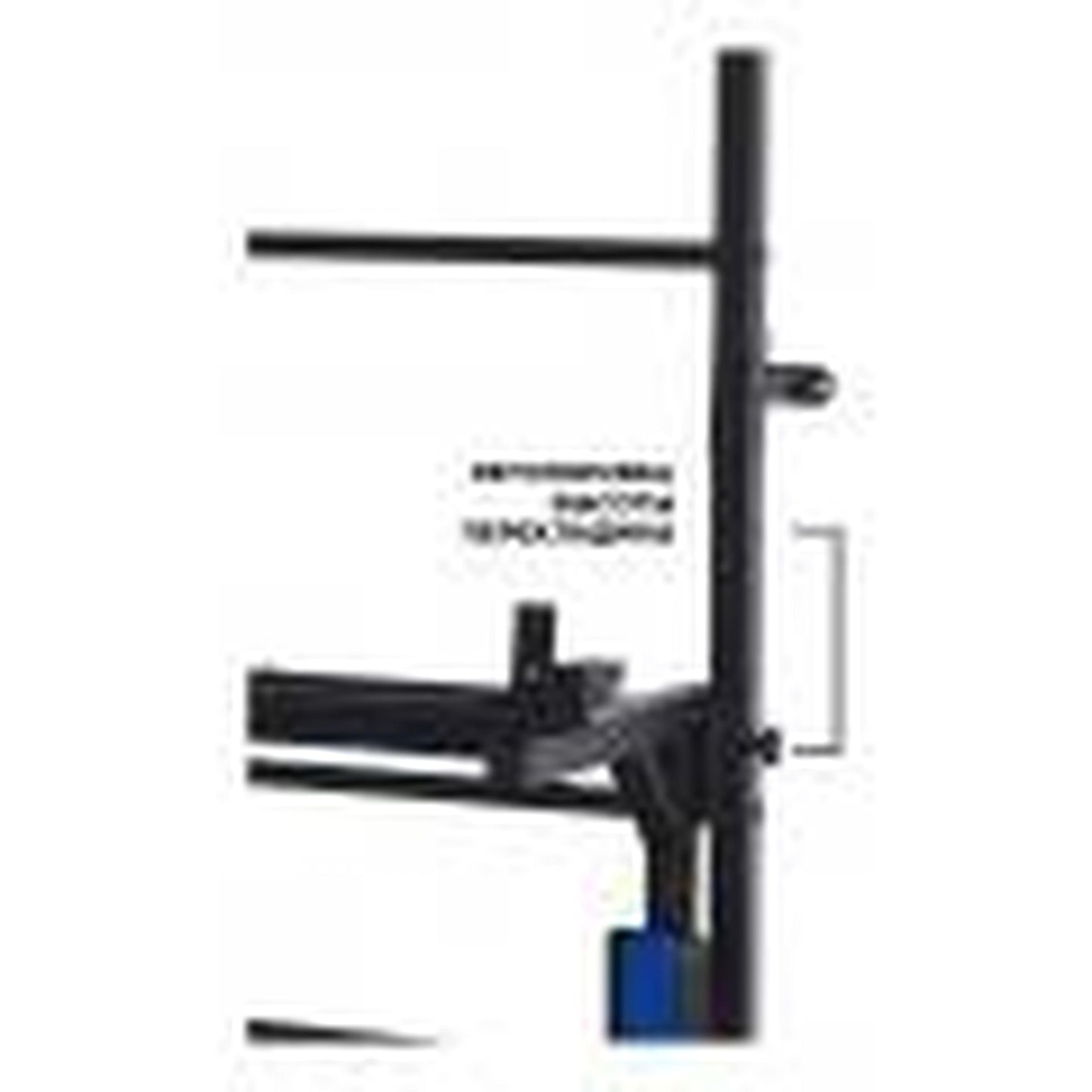 Gimnasio Adultos de Pared con Espaldera y Barra de Dominadas hasta 250 kg BOGATYR FLEXTER 241*78*68.5 cm Negro