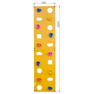 Climbing Wall - 10 Holds with Holes ELBRUS Orange 50* 200 cm