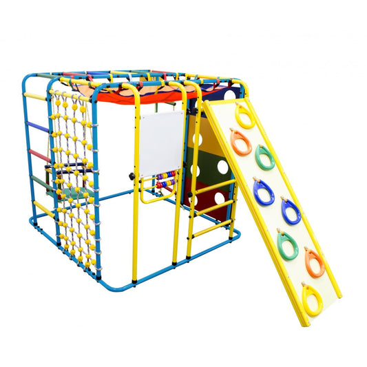 Kubik Children's Floor Gym with Ladder, Swing, and Slide 203*121*115 cm