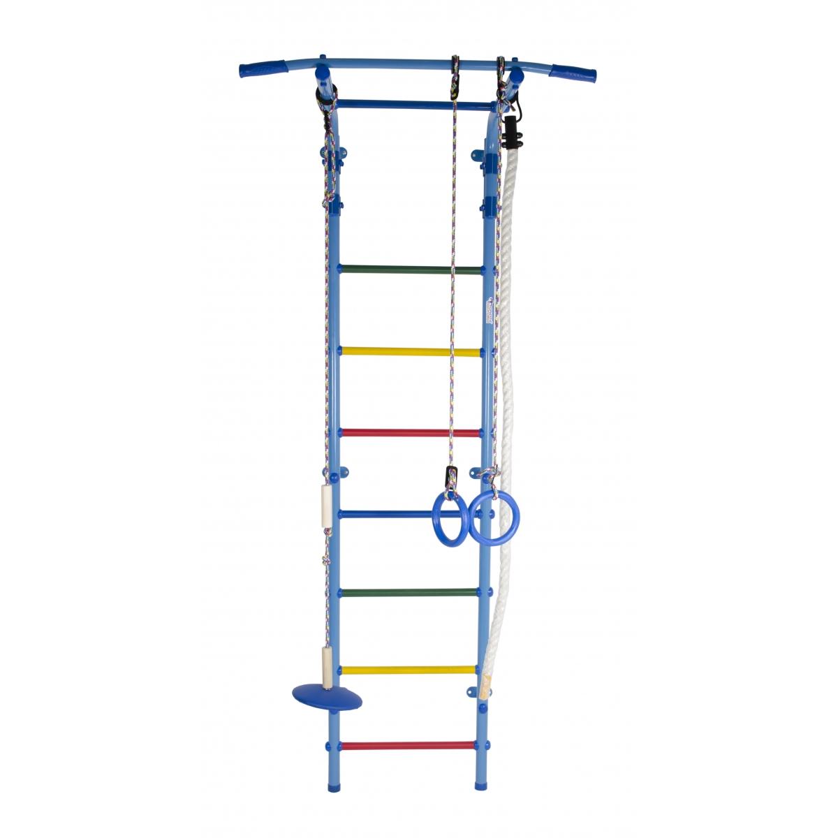 START2 Wall-Mounted Children's Gym with Stall Bars, Rings, and Swing 217*75*52.5 cm