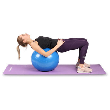 Gym/Massage Ball "2 in 1" Anti-Burst + Pump INDIGO