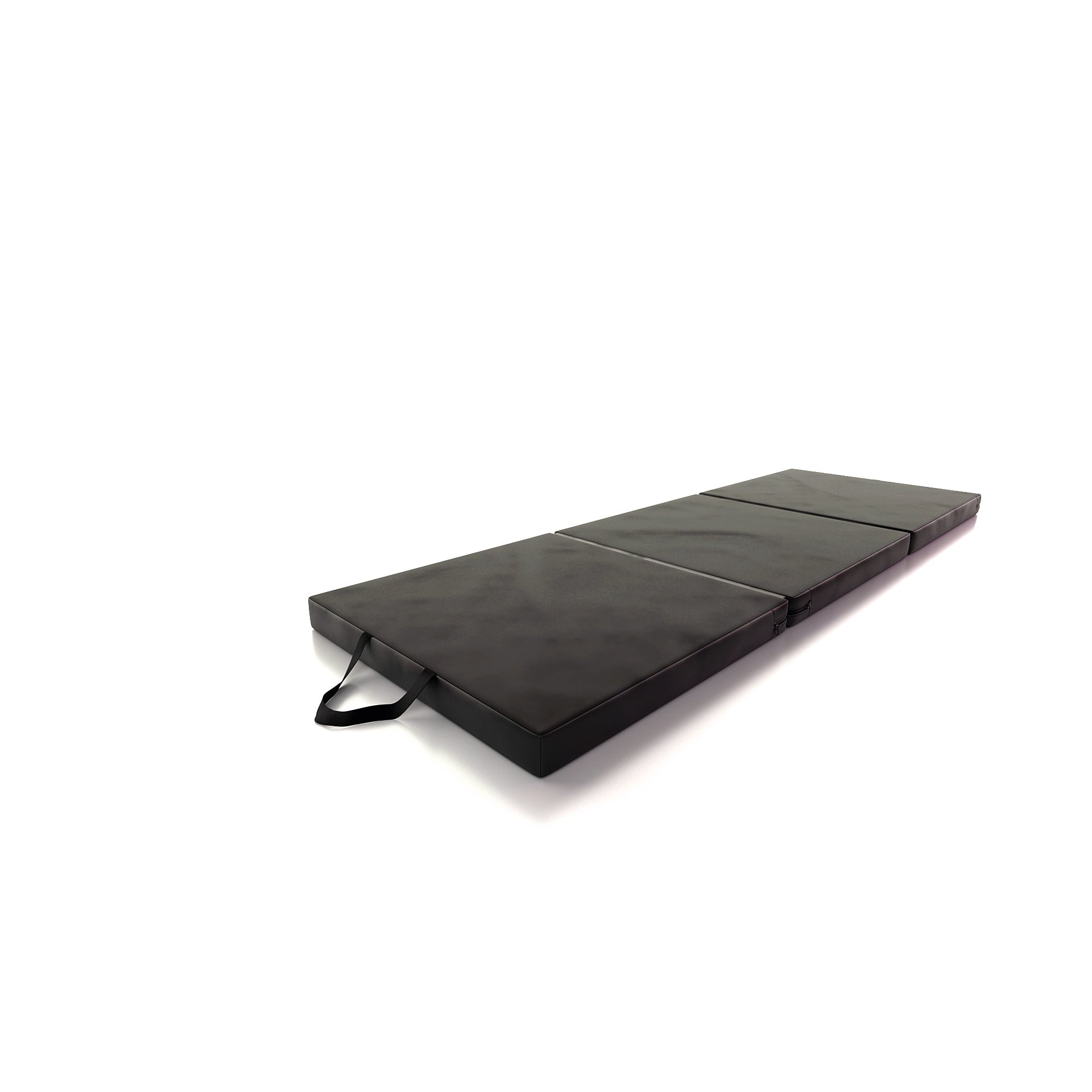 DRUNA Colchoneta Gimnasia Plegable 180x60x6 cm con Asas - Negro