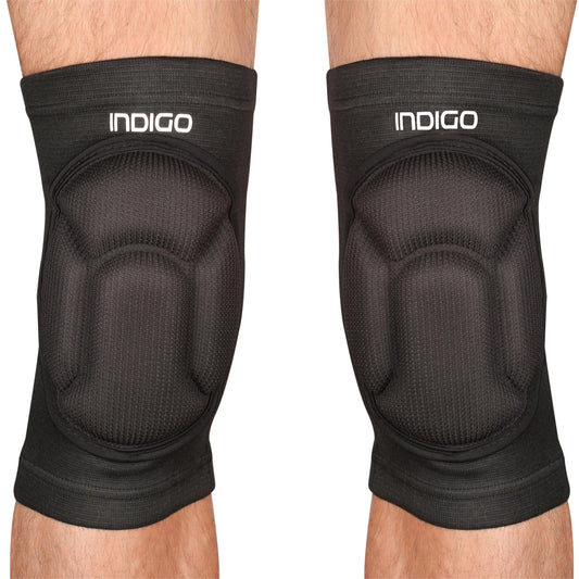 Volleyball Knee Pads with Reinforced Cushioning INDIGO Black