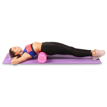 Rouleau De Mousse Rond Pour Massages Musculaires Et Yoga INDIGO 90*15 cm