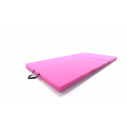 DRUNA Colchoneta Gimnasia Plegable 195x100x5 cm con Asas - Rosa