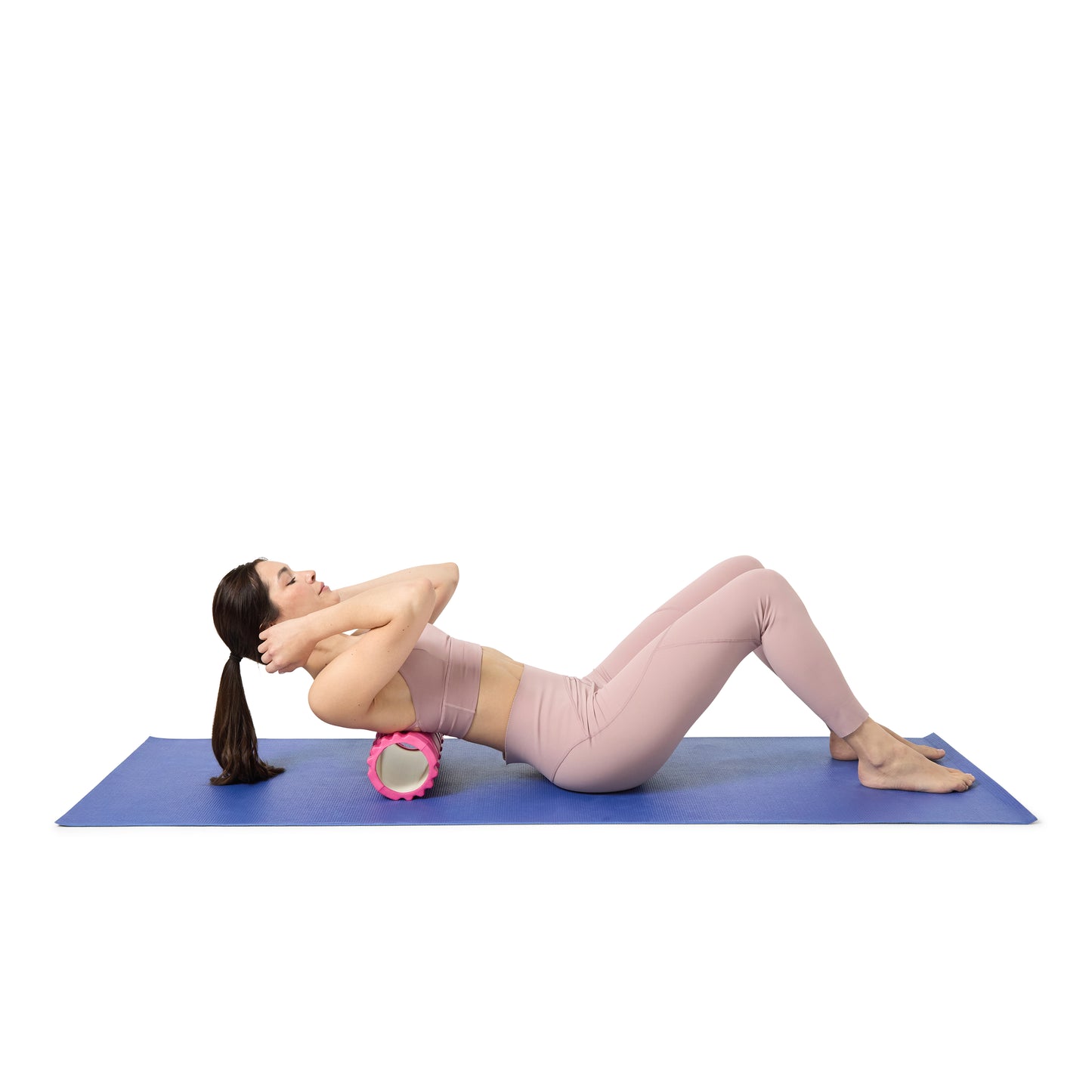 Rolo de Espuma Faom Roller Para Massagem Muscular, Yoga e Fitness INDIGO 33*14 cm
