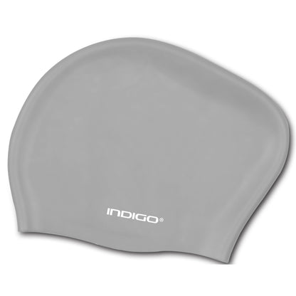 Swimming Cap Silicone for Long Hair INDIGO