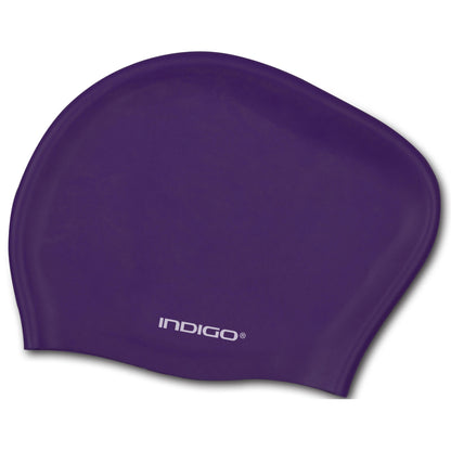 Swimming Cap Silicone for Long Hair INDIGO