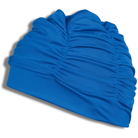 Swimming Cap with Pleats Lycra SM Indigo